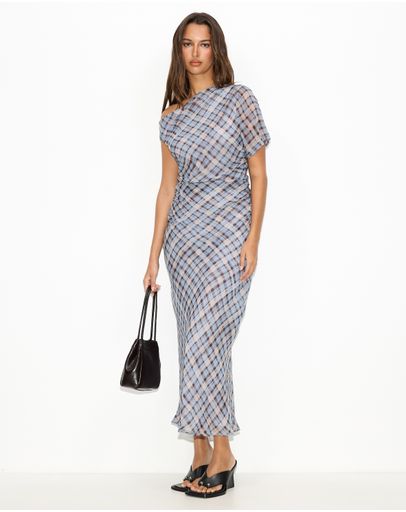 Blue & Brown Check