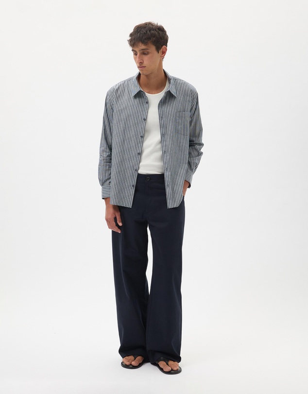 AERE - Summer Cotton Stripe Shirt
