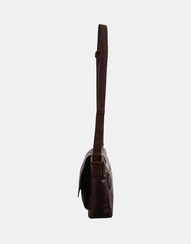 Pierre Cardin - Pierre Cardin Rustic Leather Computer/Messenger Bag