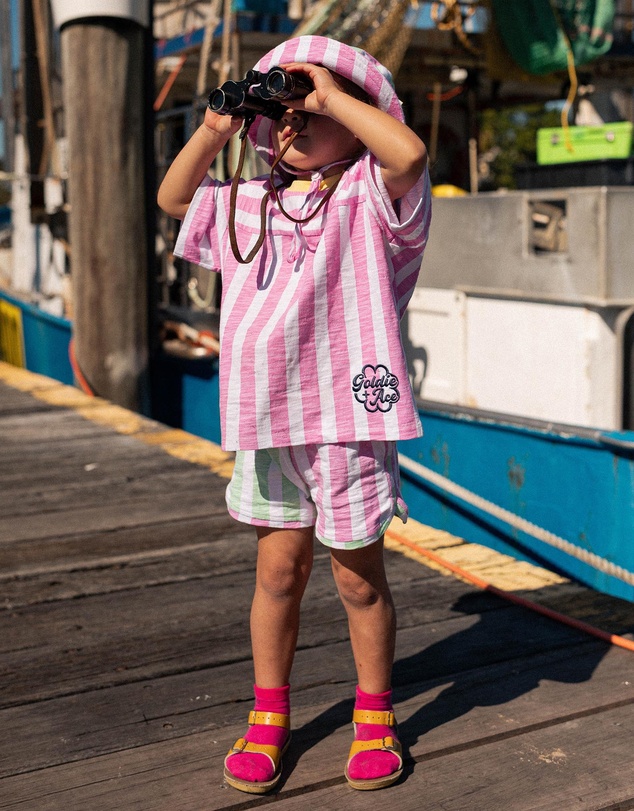 Goldie + Ace - Flick Flack Stripe Tee - Babies-Kids
