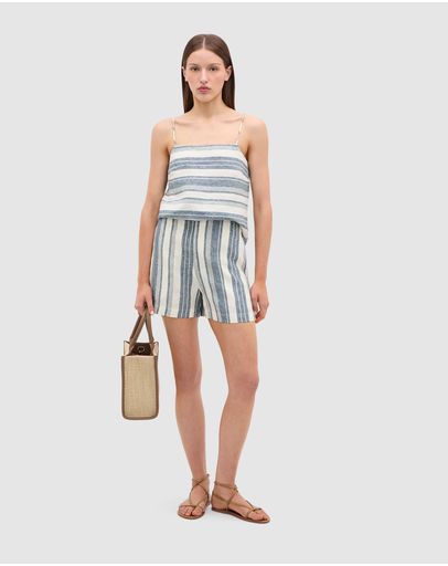 Faded Blue Stripe