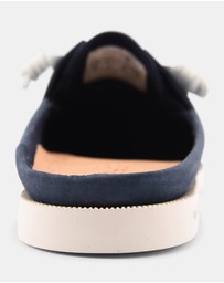 Sperry - A/O Leather Mule Nubuck Navy- Women's