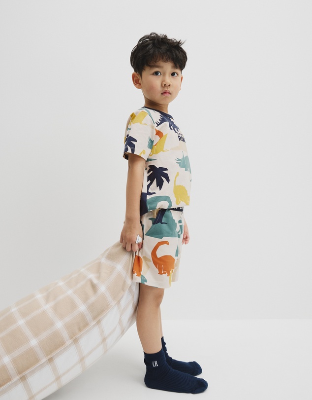 Country Road - Australian Cotton Short Sleeve Dino Pyjama Set