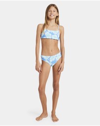 Billabong - Girls 6 to 14 Happy Hibiscus Tank Bikini Set