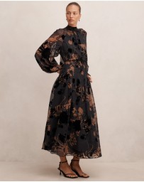 Forever New - Janelle Velvet Burnout Maxi Dress