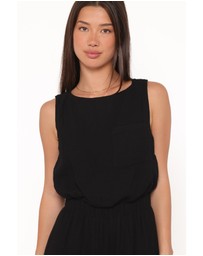 Petal & Pup - Brenna Cotton Jumpsuit - Black