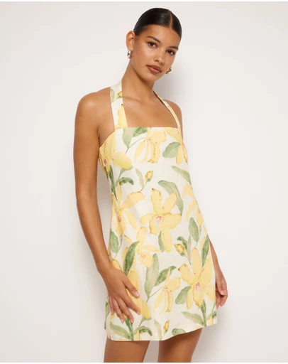 AERE - Sani Linen Mini Dress