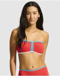 Seafolly - Beach Bound Zip Front Bandeau