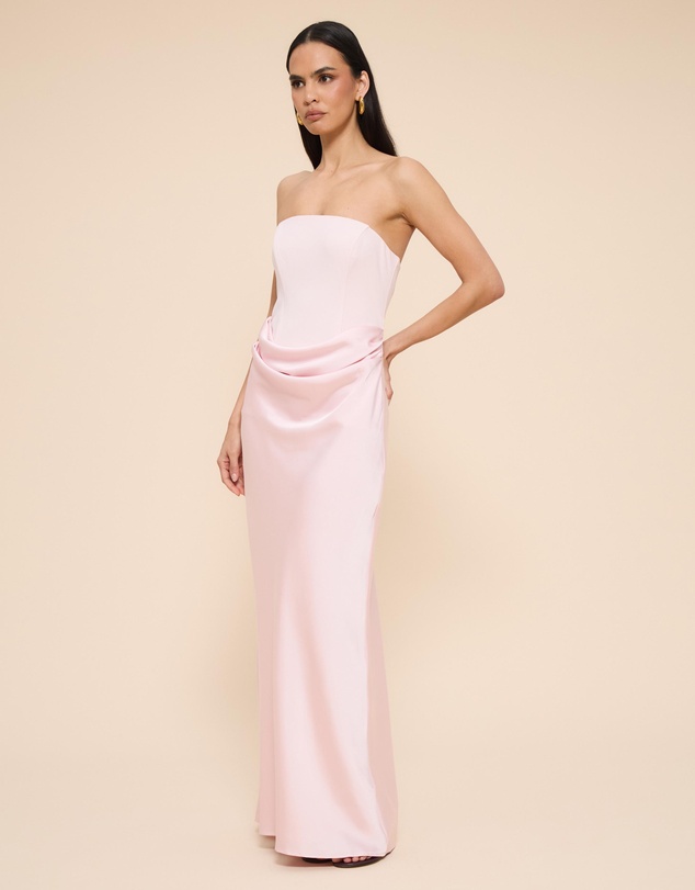 CHANCERY - Ayla Corset Drape Maxi Dress