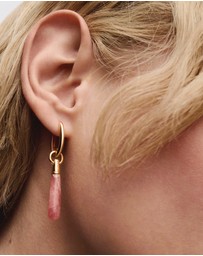 PDPAOLA - Rhodochrosite Large Jupiter Hoops