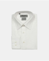Henry Bucks - HENRY SARTORIAL Bamboo Easy Care Shirt WHITE