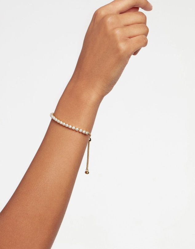 Ted Baker - Perrmel Pearl Adjustable Tennis Bracelet