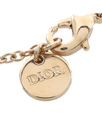 Pre-Loved by Azura Reborn - Pre-Loved Gold Plated Rhinestone Petit CD Logo Pendant Necklace