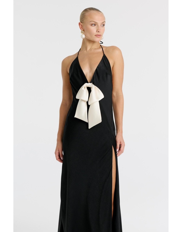 Bardot - Lavina Bow Halter Dress