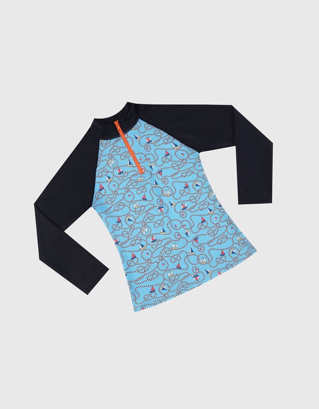Aqua Blu Kids - Bowline Long Sleeve Rash Vest - Teens