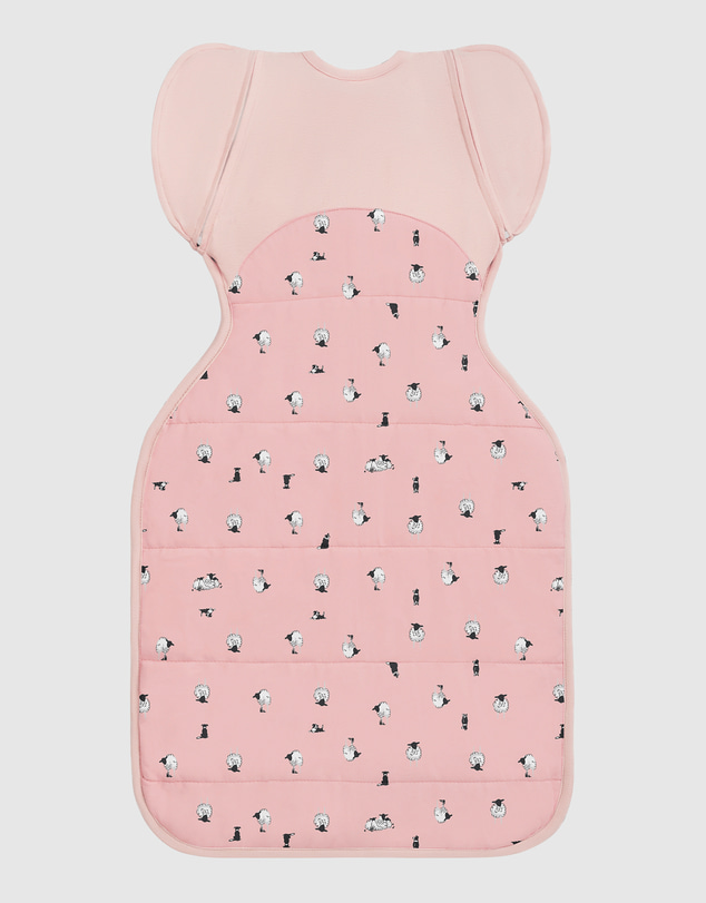Love to Dream - Swaddle Up™ Transition Bag 2.5 TOG Quilted Organic Cotton & Merino Lamb's Best Friend Rose