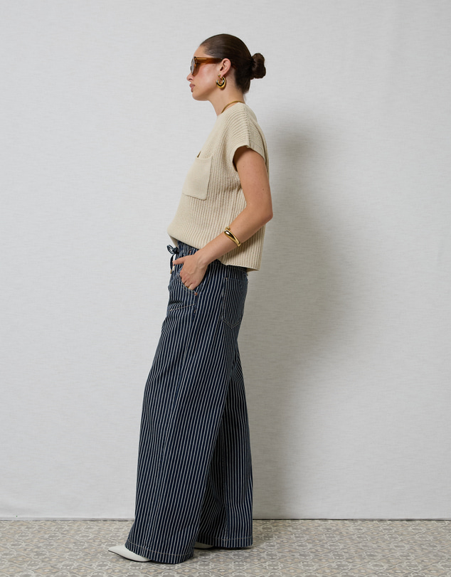 DRICOPER DENIM - Alora Stripe Denim Loose Pants