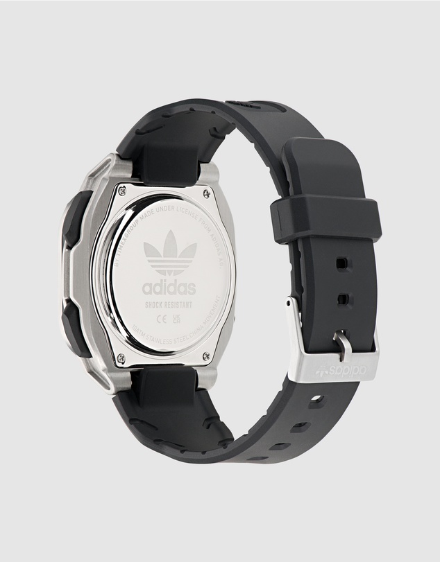 adidas Originals - City Tech One Black and Silver-Tone Watch