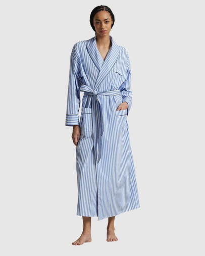 Polo Ralph Lauren - Shirting Stripes Heritage Long Cotton Robe