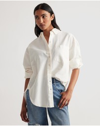 Decjuba - Heather Oxford Oversized Shirt