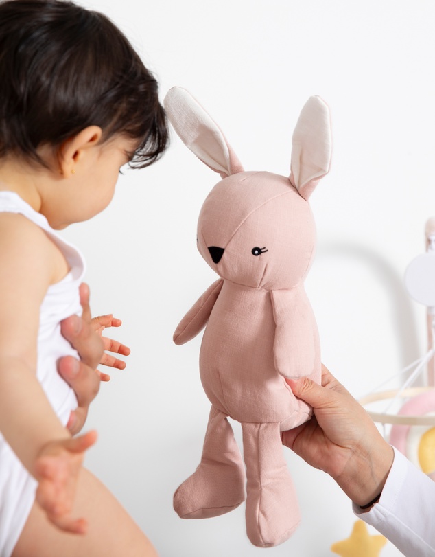 Living Textiles - Large Linen Animal - Betty the Bunny