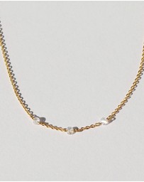 SAINT VALENTINE - Floating Stone Necklace - Gold
