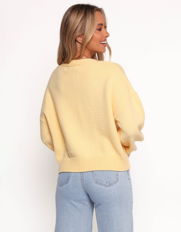 Petal & Pup - Isabel Button Front Cardigan - Yellow