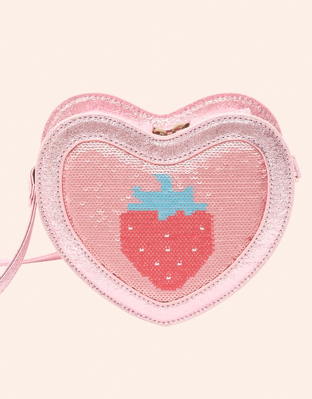 Huxbaby - Strawberry Sequin Heart Bag