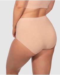 B Free Intimate Apparel - Seamless Cotton Full Briefs - 3 Pack