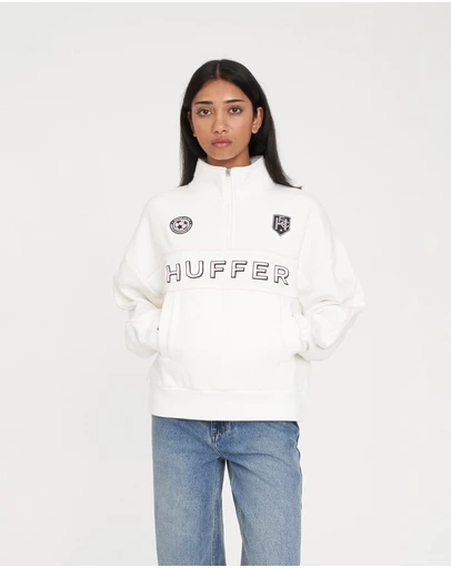 Huffer - Panelled 1/4 Zip 350