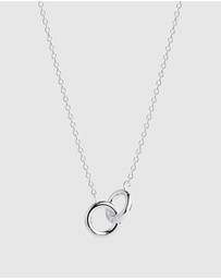 Najo - Embrace Silver Necklace (42cm+ext)