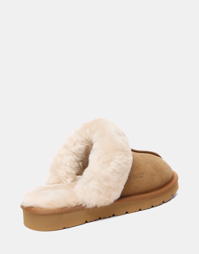 EVERAU - EverAU Ugg Muffin Slipper Suede Cow Suede Upper House Shoes