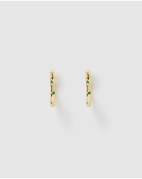 Izoa - Rosetta Hoop Earrings