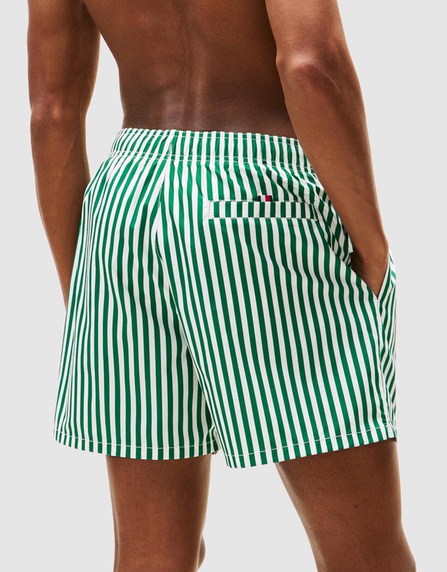 Tommy Hilfiger - Medium Drawstring Print Swim Shorts