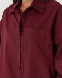 ALEXANDRA - Una Shirt Burgundy