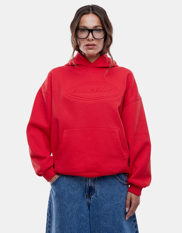 ENA PELLY - Washed Debossed Hoodie
