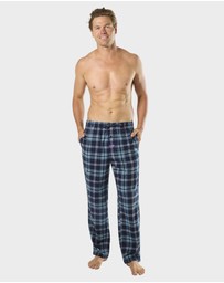 Mitch Dowd - Mens Hunter Flannel Pyjama Pant - Navy