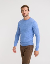 Oxford - Crew Neck Pure Wool Pullover