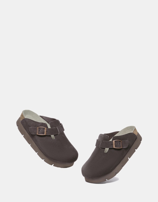 EVERAU - EverAU Ugg Brooklyn Platform Cow Suede Upper Clogs