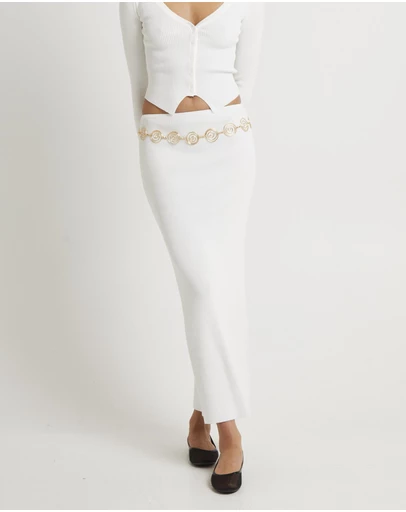 Subtitled - Kelse Knitted Maxi Skirt