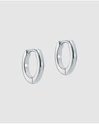 Ted Baker - Crislie Logo Hoop Earrings 12mm