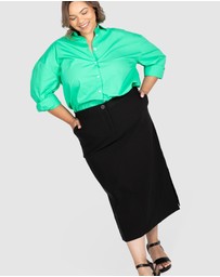 Love Your Wardrobe - Tyra Bengaline Midi Skirt