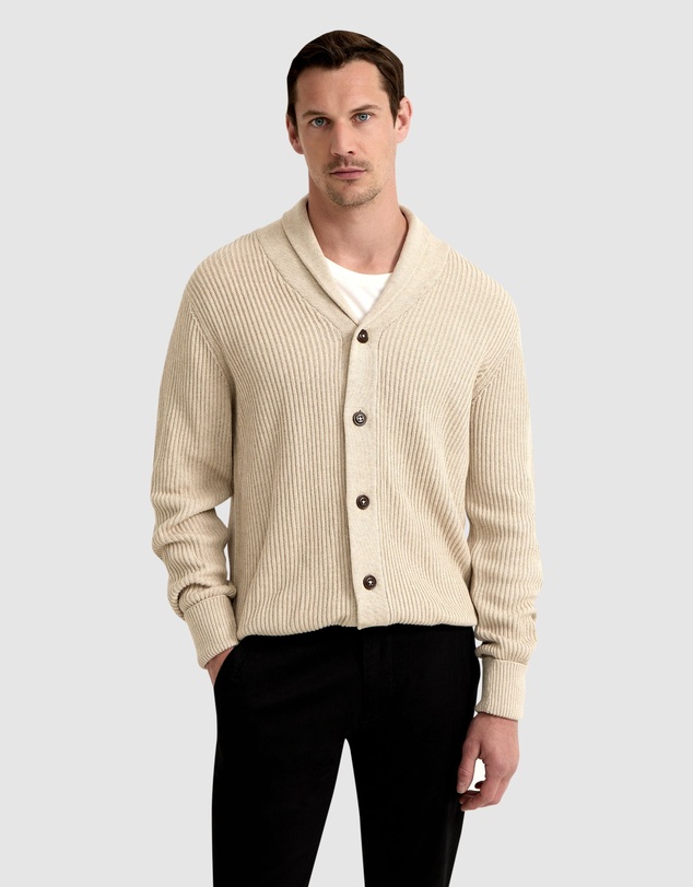Oxford - Jed Ribbed Cardigan