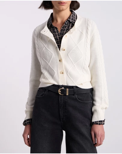 David Lawrence - Natalie Cable Knit Cardigan