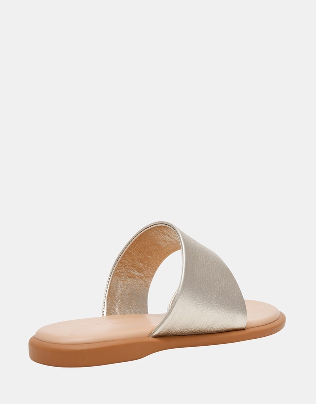 Steve Madden - Zani Gold Leather Sandals