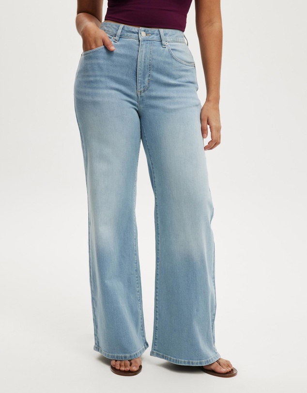 Cotton On - Curvy Stretch Wide Jeans