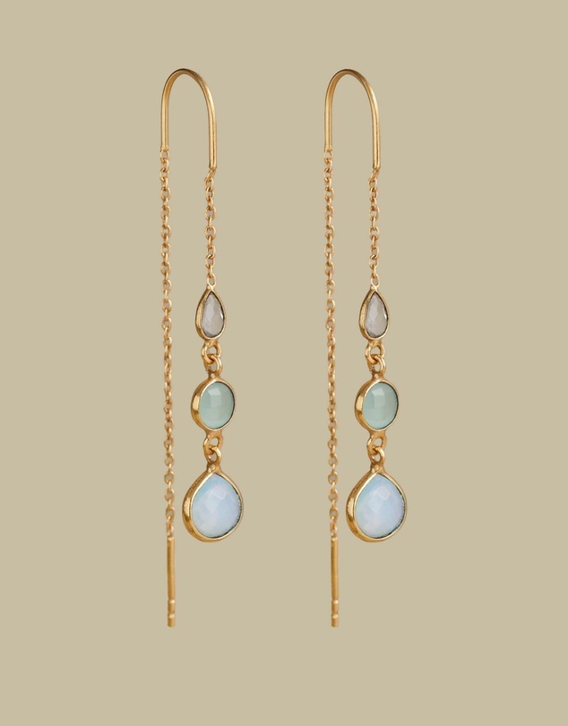 Meshca - Lily threader earrings