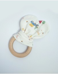 Little Stuff - Farm Friends Jersey Wrap With Teether Gift Set