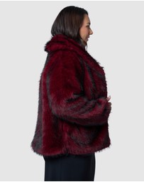 Pink Dusk by Curve Project - Hot Pursuit Fur Coat