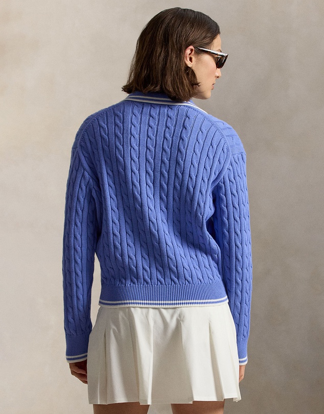 Polo Ralph Lauren - Cable-Knit Polo-Collar Sweater